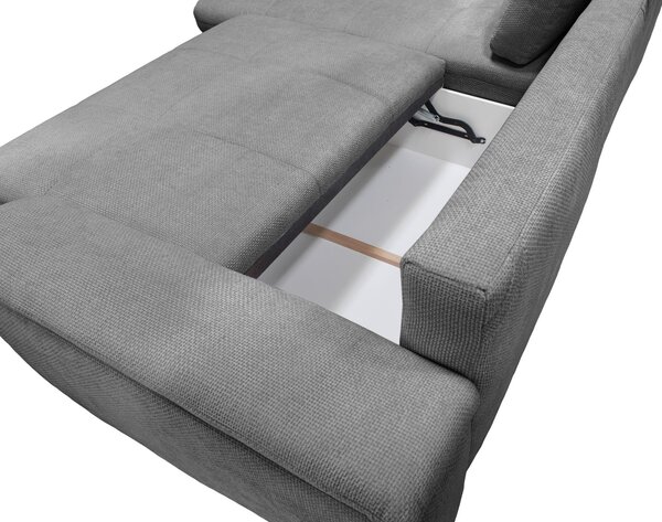 ROHOVÁ SEDAČKA, textil, sivá Livetastic - Sedačky, Online Only