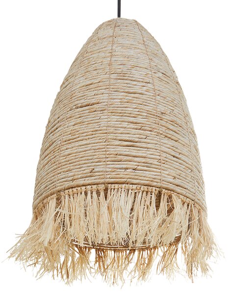 Závesná lampa prírodné tienidlo z morskej trávy a šúpolia boho stropné svietidlo obývačka spálňa predsieň