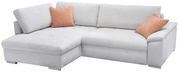 ROHOVÁ SEDAČKA, textil, biela Livetastic - Sedačky, Online Only