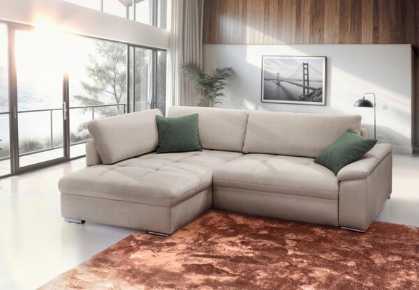 ROHOVÁ SEDAČKA, textil, piesková Livetastic - Sedačky, Online Only