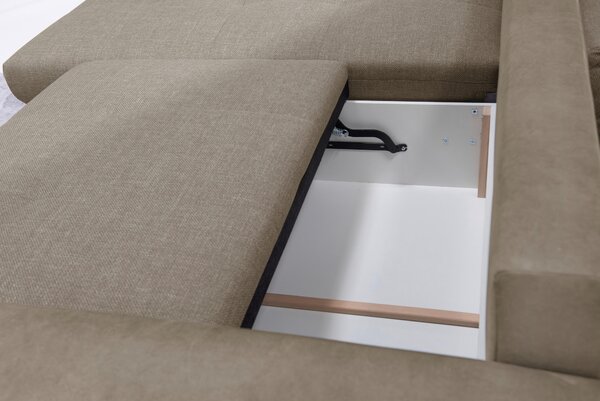 ROHOVÁ SEDAČKA, textil, cappuccino Livetastic - Sedačky, Online Only