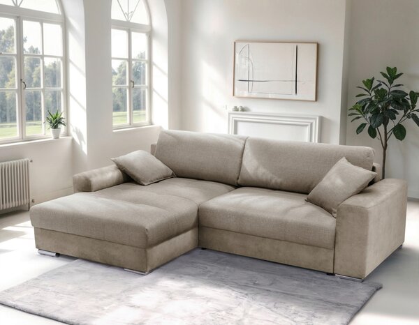 ROHOVÁ SEDAČKA, textil, cappuccino Livetastic - Sedačky, Online Only