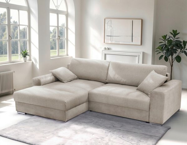 ROHOVÁ SEDAČKA, textil, béžová Livetastic - Sedačky, Online Only