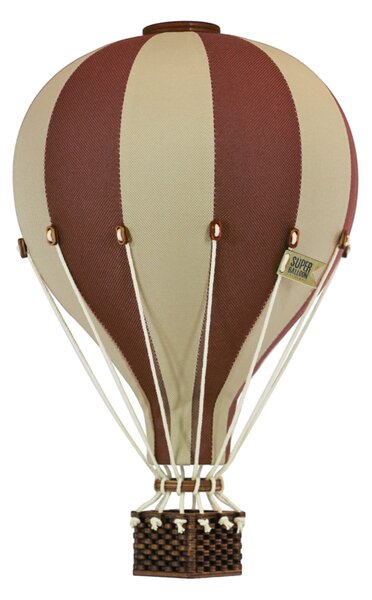 Dekoračný teplovzdušný balón - hnedá - L-50cm x 30cm