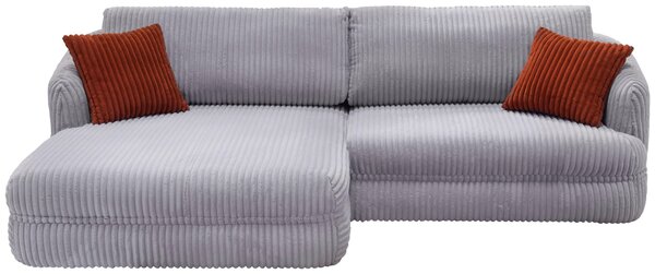 ROHOVÁ SEDAČKA, textil, sivá Livetastic - Sedačky, Online Only