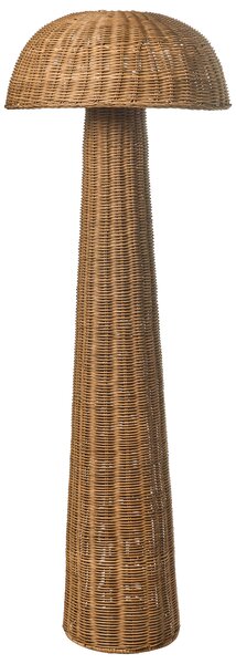 Stojaca lampa hnedá prírodná ratanová pletený dizajn moderný boho štýl obývacia izba spálňa