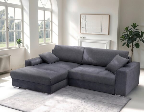 ROHOVÁ SEDAČKA, textil, antracitová Livetastic - Sedačky, Online Only