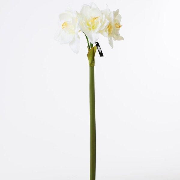 Umelý kvet amarylis krémový 74cm