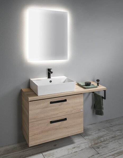 Aqualine Aqualine, SISTEMA Keramické umývadlo 50x42cm, 10SF50051