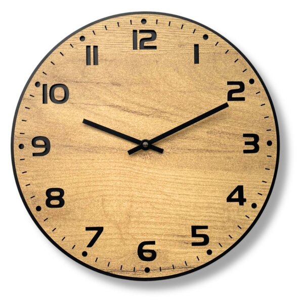 Karlsdesign.sk - Drevené nástenné hodiny - CLASSIC II - 30cm , Biela