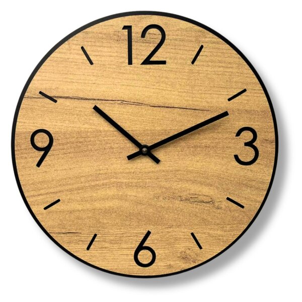 Karlsdesign.sk - Nástenné hodiny z dreva - LUXOL - 30cm , Biela