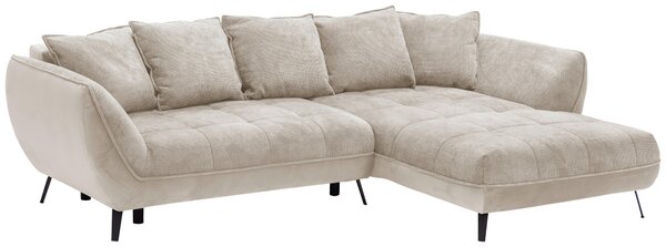 ROHOVÁ SEDAČKA, textil, béžová, svetlohnedá Livetastic - Sedačky, Online Only