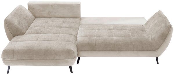 ROHOVÁ SEDAČKA, textil, béžová, svetlohnedá Livetastic - Sedačky, Online Only
