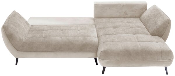 ROHOVÁ SEDAČKA, textil, béžová, svetlohnedá Livetastic - Sedačky, Online Only