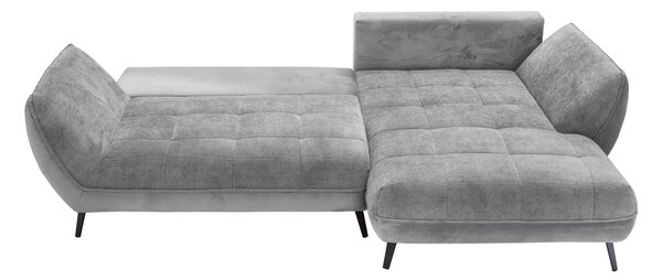 ROHOVÁ SEDAČKA, textil, sivá, svetlosivá Livetastic - Sedačky, Online Only