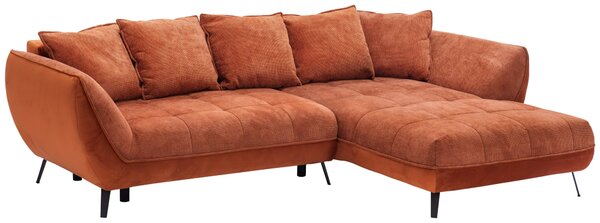 ROHOVÁ SEDAČKA, textil, hrdzavá Livetastic - Sedačky, Online Only
