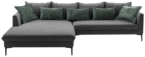 ROHOVÁ SEDAČKA, textil, tmavosivá Livetastic - Sedačky, Online Only