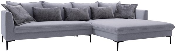 ROHOVÁ SEDAČKA, textil, sivá Livetastic - Sedačky, Online Only