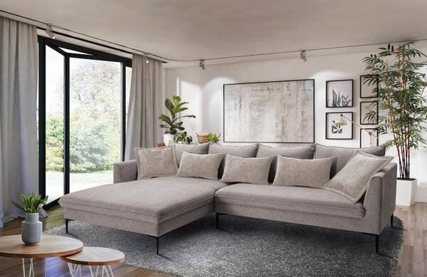 ROHOVÁ SEDAČKA, textil, taupe Livetastic - Sedačky, Online Only