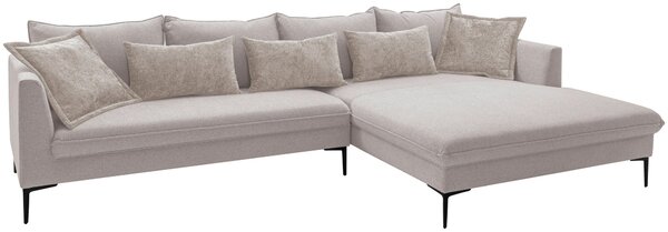ROHOVÁ SEDAČKA, textil, béžová Livetastic - Sedačky, Online Only