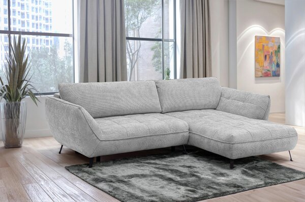 ROHOVÁ SEDAČKA, textil, svetlosivá Livetastic - Sedačky, Online Only
