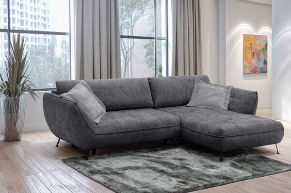ROHOVÁ SEDAČKA, textil, antracitová Livetastic - Sedačky, Online Only
