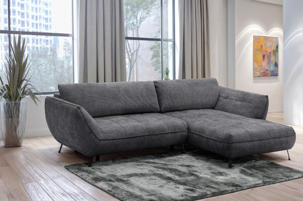 ROHOVÁ SEDAČKA, textil, antracitová Livetastic - Sedačky, Online Only