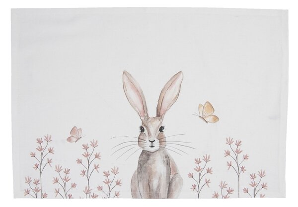 Sada bavlnených prestieranie s motívom králika Rustic Easter Bunny - 48 * 33 cm - Clayre & Eef