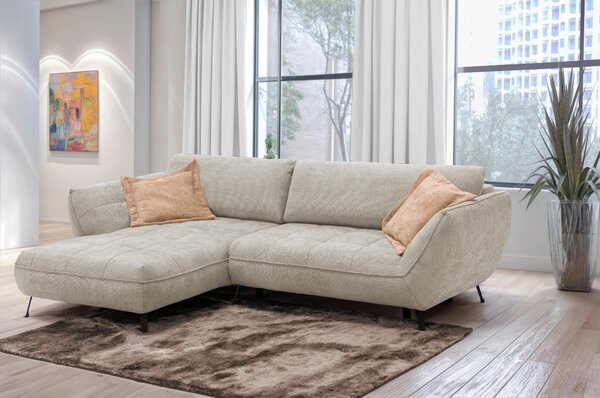ROHOVÁ SEDAČKA, textil, piesková Livetastic - Sedačky, Online Only