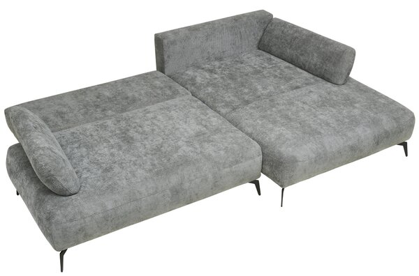 ROHOVÁ SEDAČKA, textil, sivá Livetastic - Sedačky, Online Only