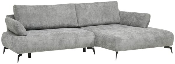 ROHOVÁ SEDAČKA, textil, sivá Livetastic - Sedačky, Online Only