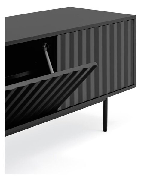 Čierny TV stolík 180x52 cm Sierra – Teulat