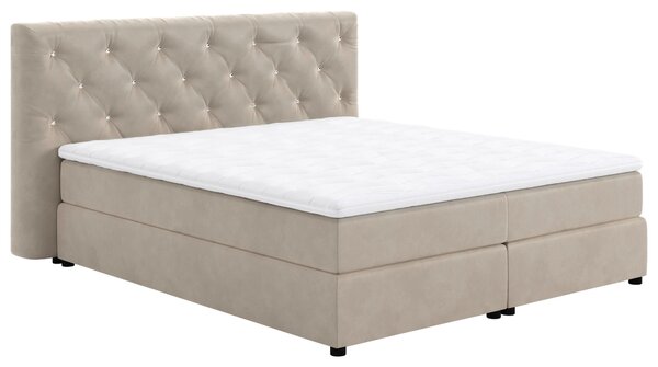BOXSPRINGOVÁ POSTEĽ, 140/200 cm béžová Livetastic - Online Only spálne, Online Only