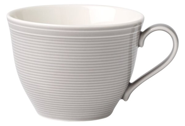 Bielo-sivá porcelánová šálka na kávu Like by Villeroy & Boch, 0,25 l