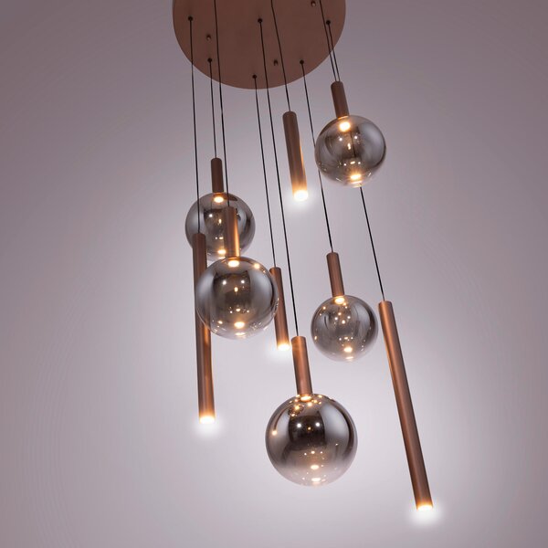 ZÁVESNÉ LED SVIETIDLO, 63/63/180 cm - Interiérové svietidlá