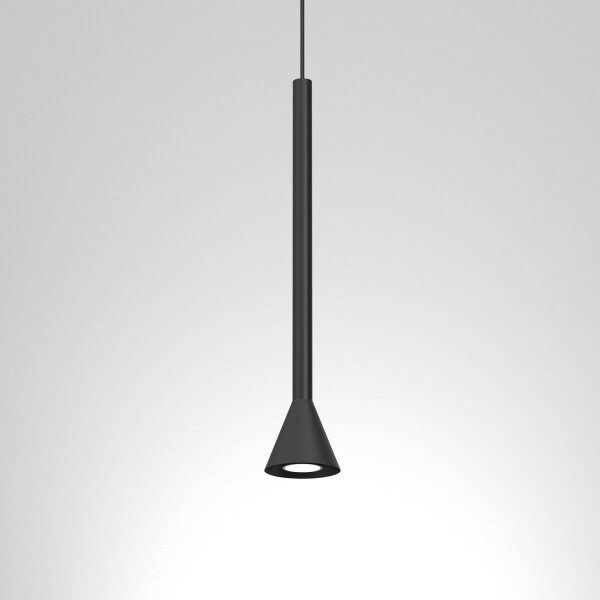 Luster na lanku MAZZO 1xGU10/8W/230V čierny