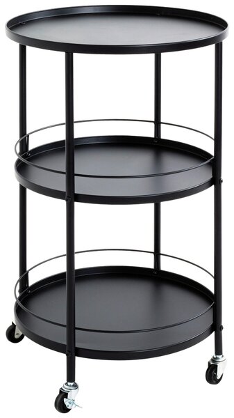 SERVÍROVACÍ VOZÍK, čierna, 45/75 cm Lomoco - Barový nábytok, Online Only
