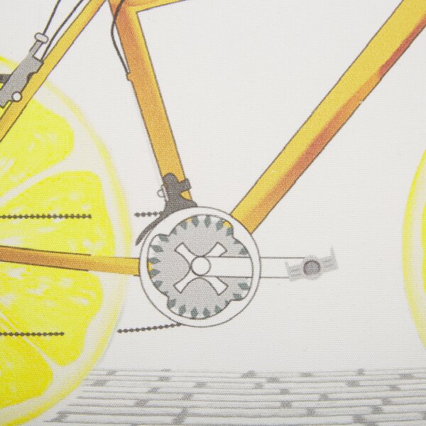 Dekoratívny vankúš viacfarebná potlač bicykla sada 2 ks bavlna 45 x 45 cm moderný dizajn