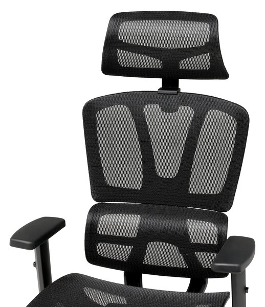 OTOČNÁ STOLIČKA, sieťovina, čierna Livetastic - Online Only kancelárie, Online Only