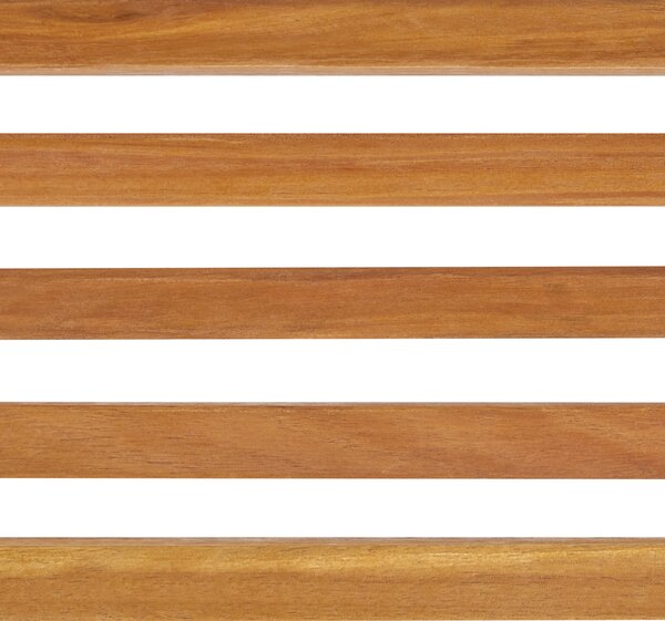 Záhradný jedálenský stôl svetlé akáciové drevo 120 x 70 cm 4-miestny obdĺžnikový tvar moderný rustikálny štýl exteriér