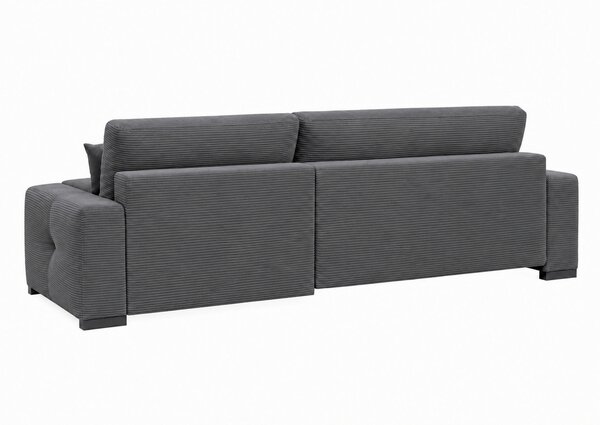 ROHOVÁ SEDAČKA, drevo, textil, kompozitné drevo, antracitová MID.YOU - Sedačky, Online Only