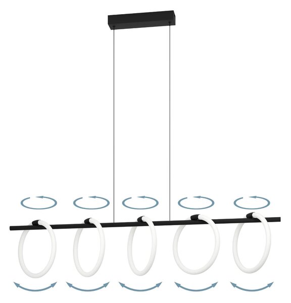 ZÁVESNÉ LED SVIETIDLO, 117/23/110 cm Eglo - Online Only bytové doplnky, Online Only