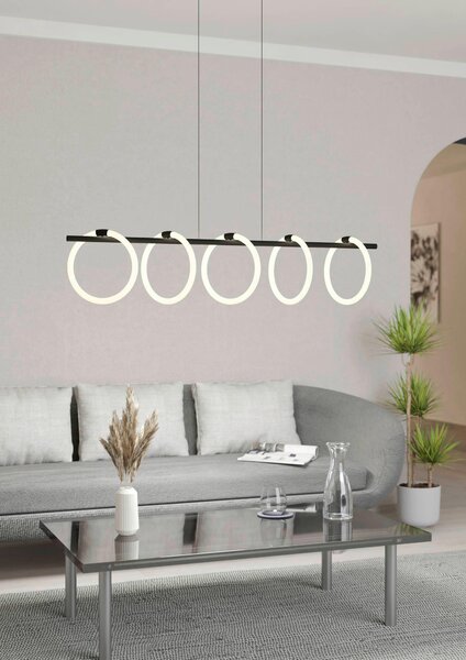 ZÁVESNÉ LED SVIETIDLO, 117/23/110 cm Eglo - Online Only bytové doplnky, Online Only