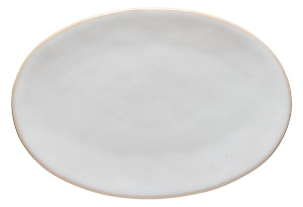 Biely kameninový tanier Costa Nova Roda, 28 x 18,8 cm