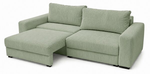 TROJMIESTNA POHOVKA, drevo, textil, kompozitné drevo, mätovozelená MID.YOU - Sedačky, Online Only