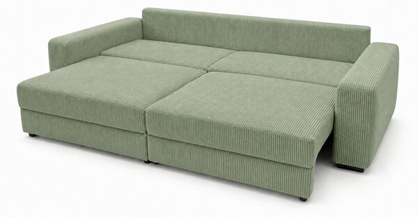 TROJMIESTNA POHOVKA, drevo, textil, kompozitné drevo, mätovozelená MID.YOU - Sedačky, Online Only