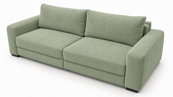 TROJMIESTNA POHOVKA, drevo, textil, kompozitné drevo, mätovozelená MID.YOU - Sedačky, Online Only