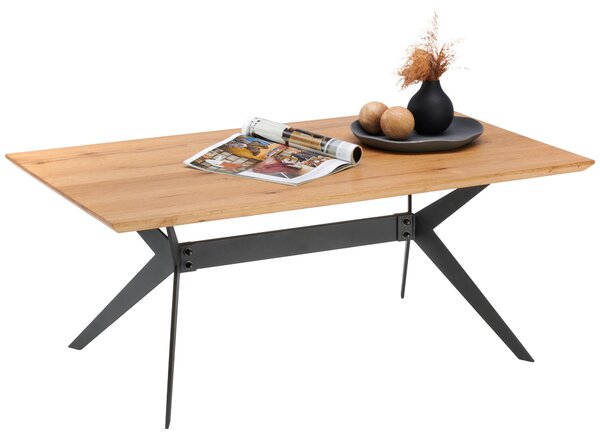 KONFERENČNÝ STOLÍK, čierna, farba duba, drevo, kov, 110/65/45 cm Hom`in - Stolíky do obývačky