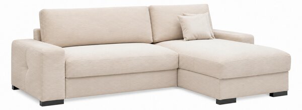 ROHOVÁ SEDAČKA, drevo, textil, kompozitné drevo, béžová MID.YOU - Sedačky, Online Only