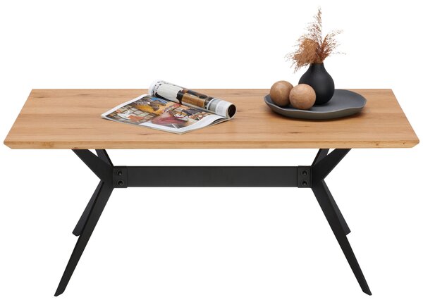 KONFERENČNÝ STOLÍK, čierna, farba duba, drevo, kov, 110/65/45 cm Hom`in - Stolíky do obývačky